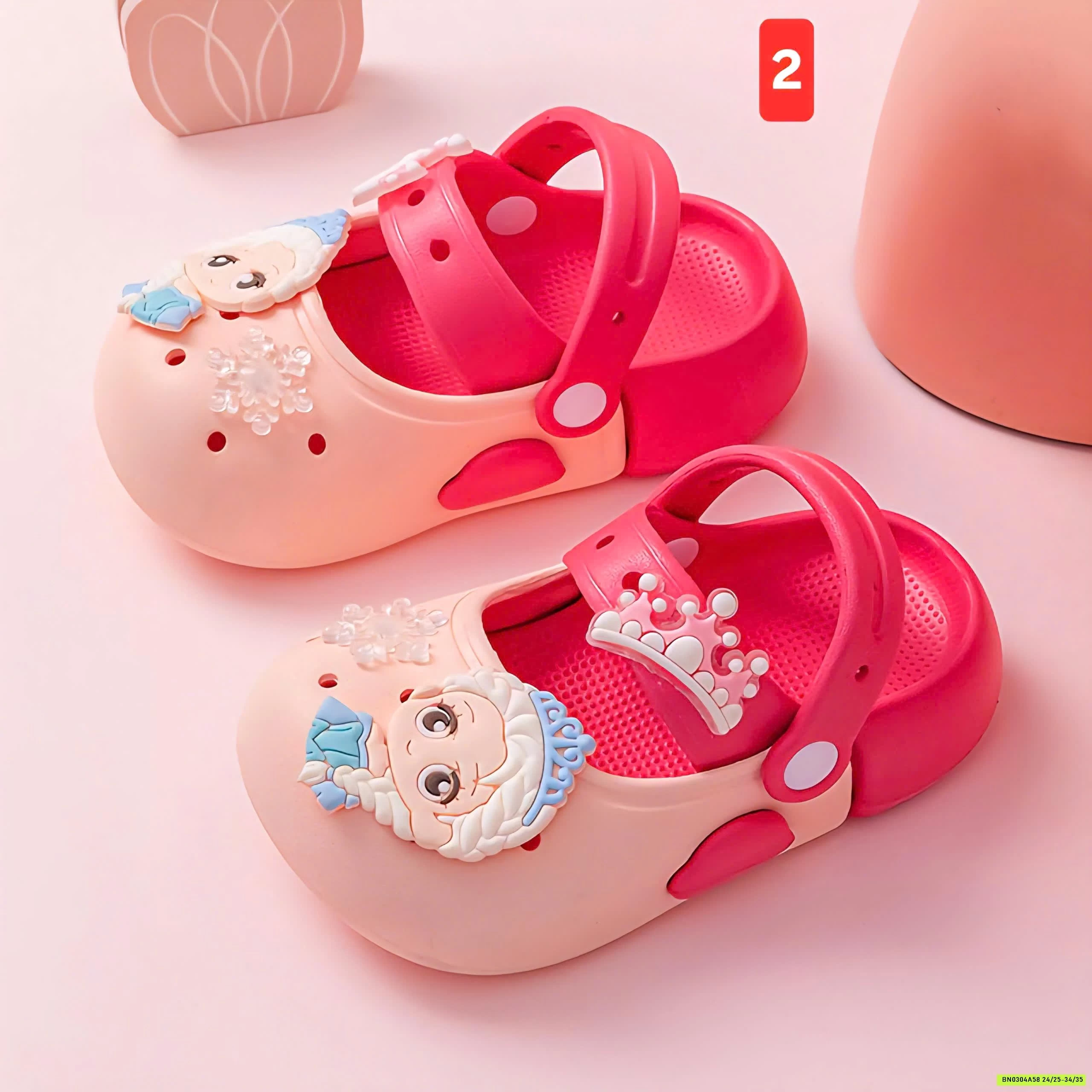 DÉP CROCS BÉ GÁI HOẠT HÌNH