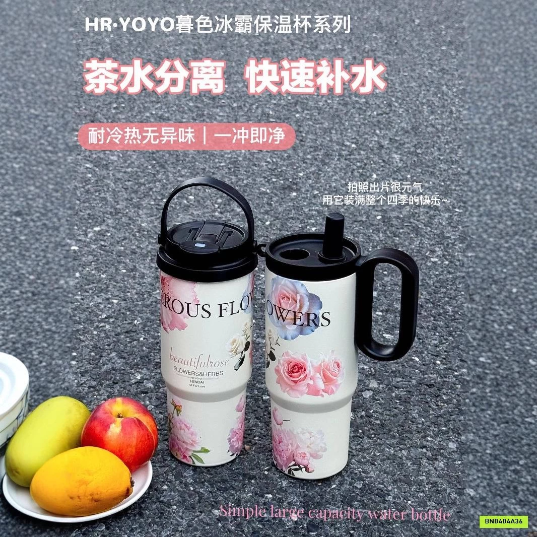 CỐC GIỮ NHIỆT HOA HỒNG