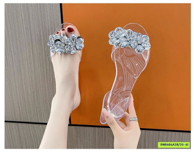 SANDAL HỞ MŨI BLING BLING