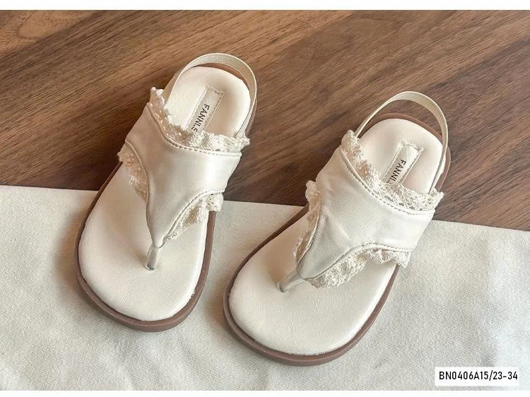 SANDAL XỎ NGÓN VIỀN REN