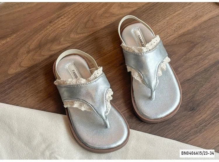 SANDAL XỎ NGÓN VIỀN REN