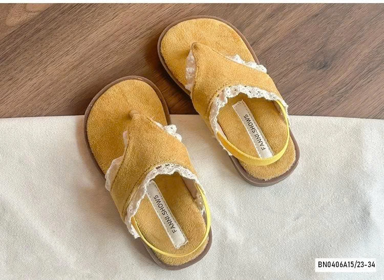 SANDAL XỎ NGÓN VIỀN REN