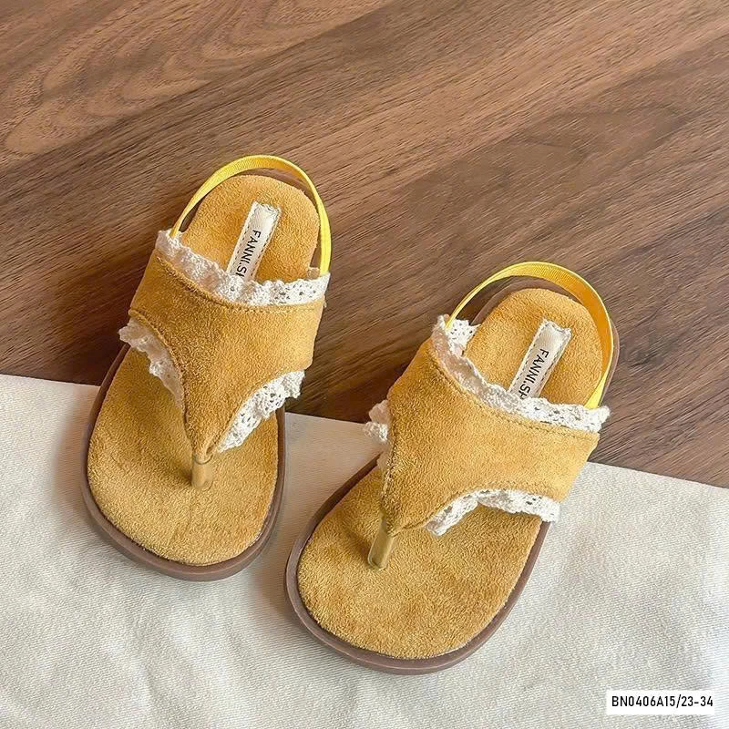 SANDAL XỎ NGÓN VIỀN REN