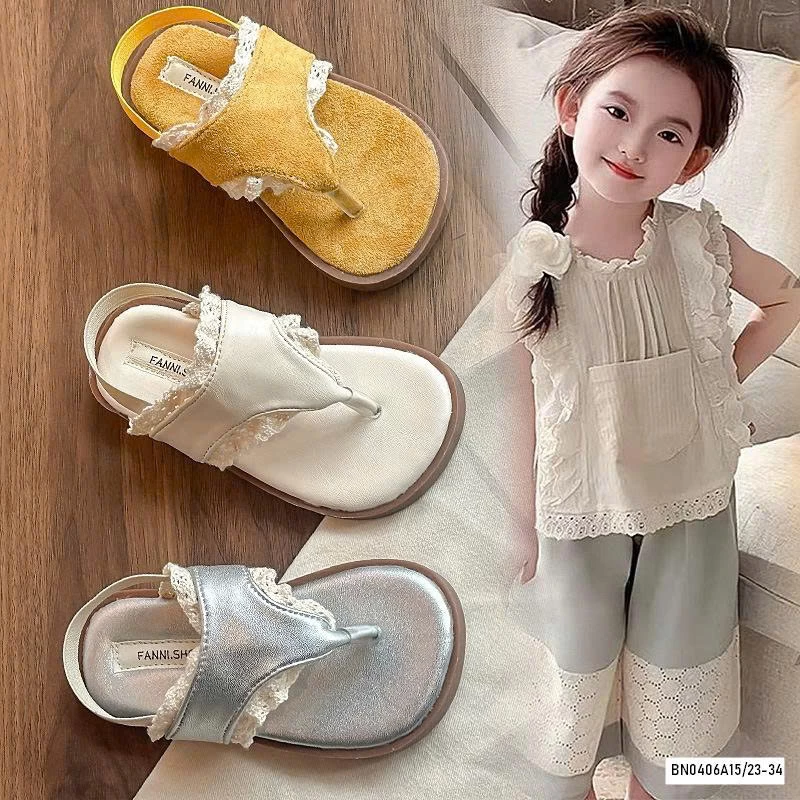 SANDAL XỎ NGÓN VIỀN REN