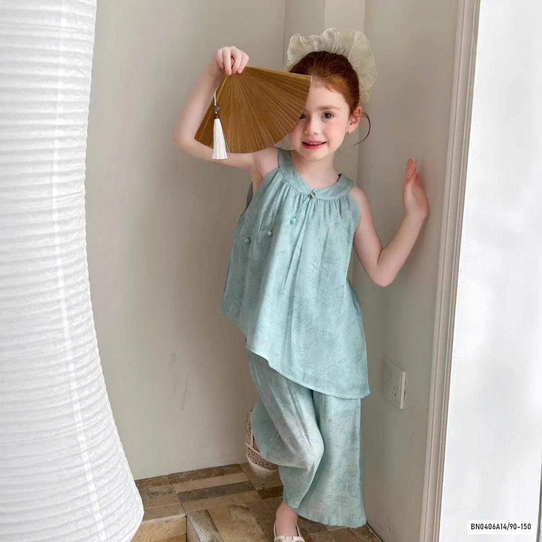 SÉT BỘ TRUNG HOA XANH VẠT LỆCH