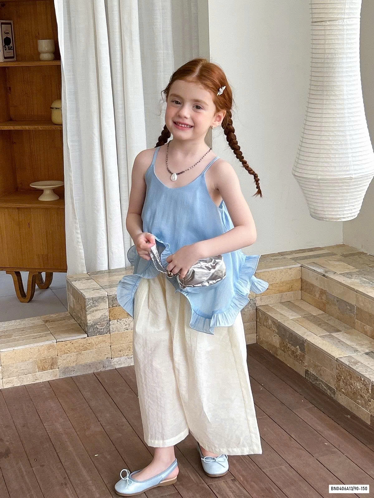 ÁO 2 DÂY BÁNH BÈO MIX QUẦN SUÔNG