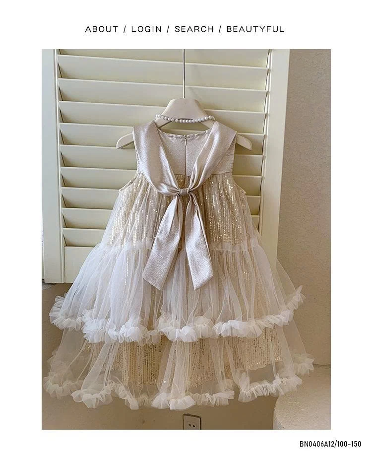 ĐẦM VOAN CÔNG CHÚA CỔ SEN