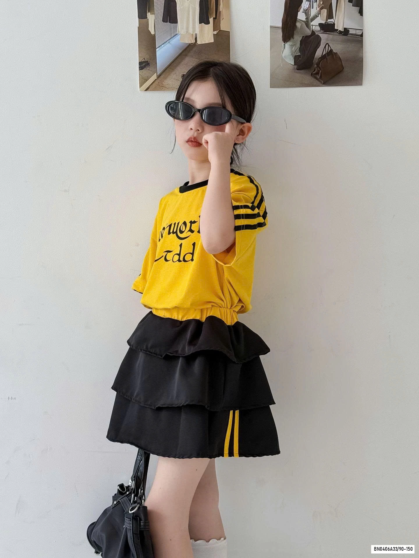 ÁO VÀNG MIX CV XẾP TẦNG