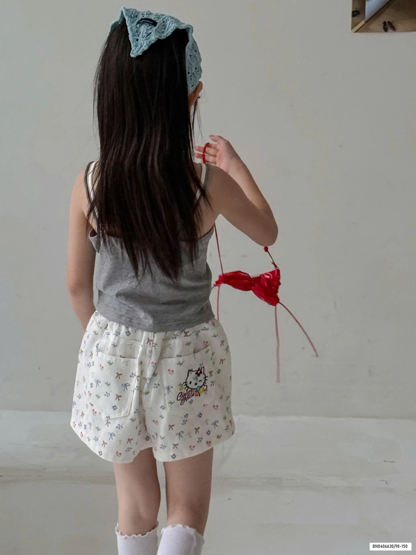 ÁO 2 DÂY MIX SHORT HOA NHÍ