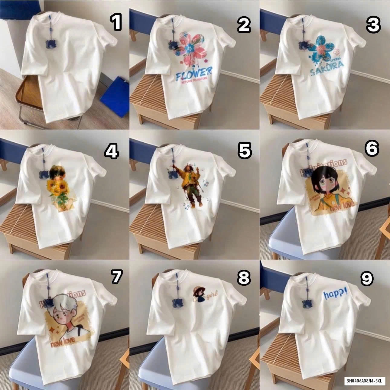 BST ÁO PHÔNG TRẮNG COTTON