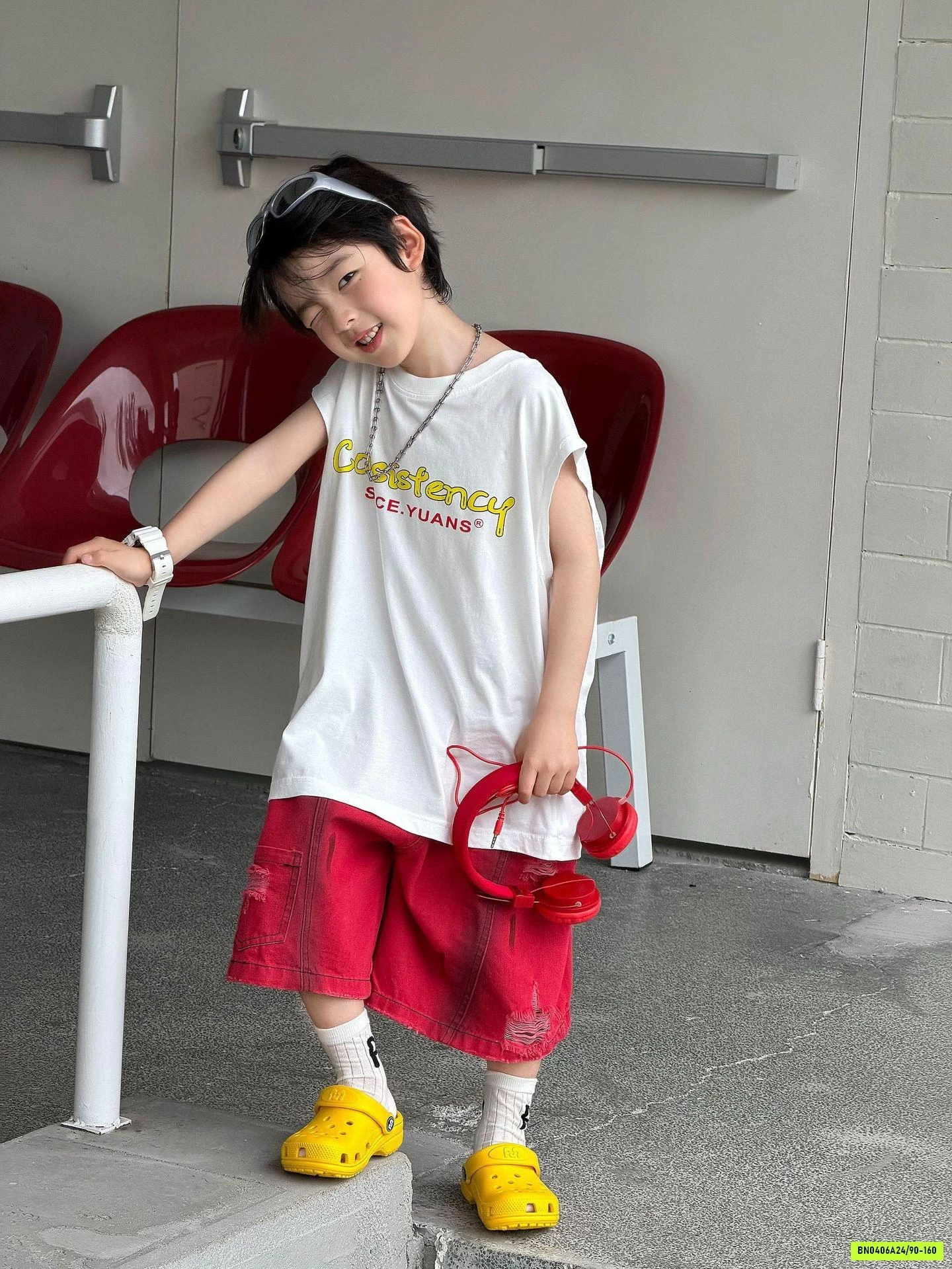TNKTOP MIX SHORT ĐỎ FANSHU