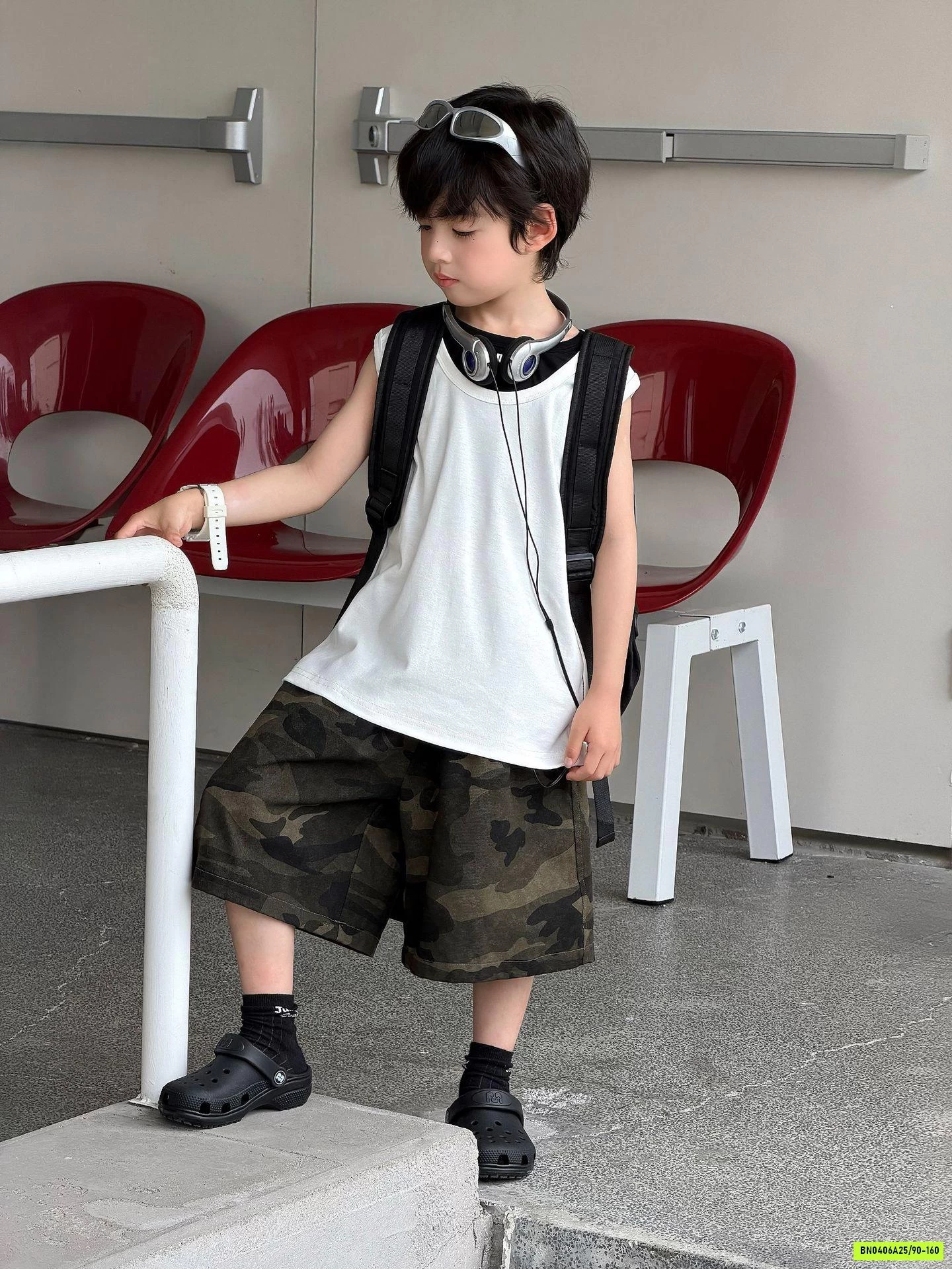 ÁO SÁT NÁCH MIX SHORT RẰN RI