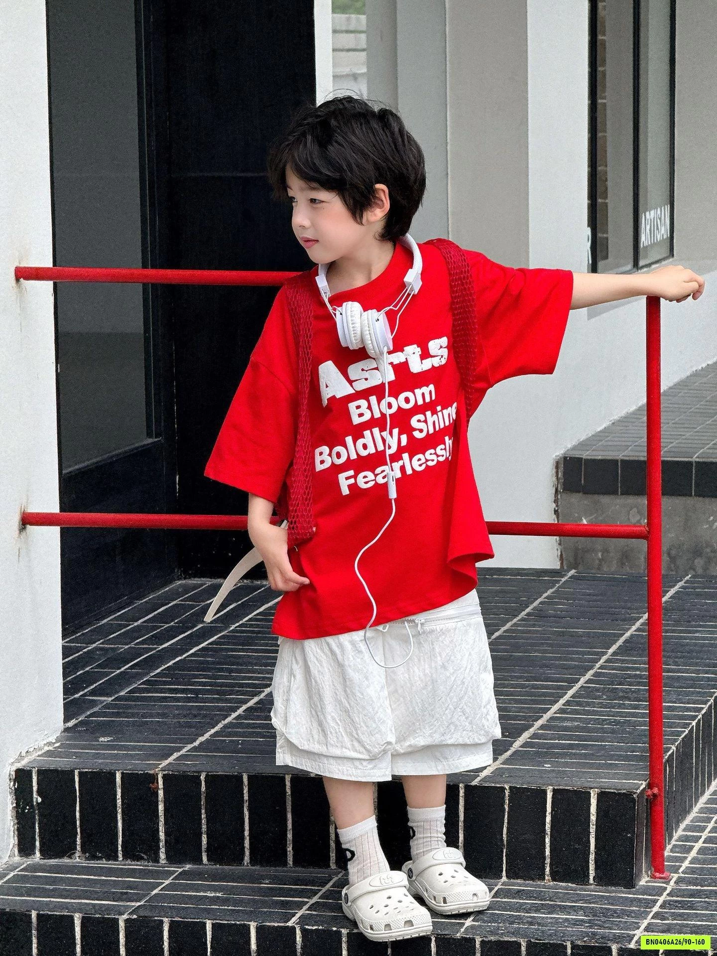 ÁO ĐỎ IN CHỮ TRẮNG NỔI FANSHU