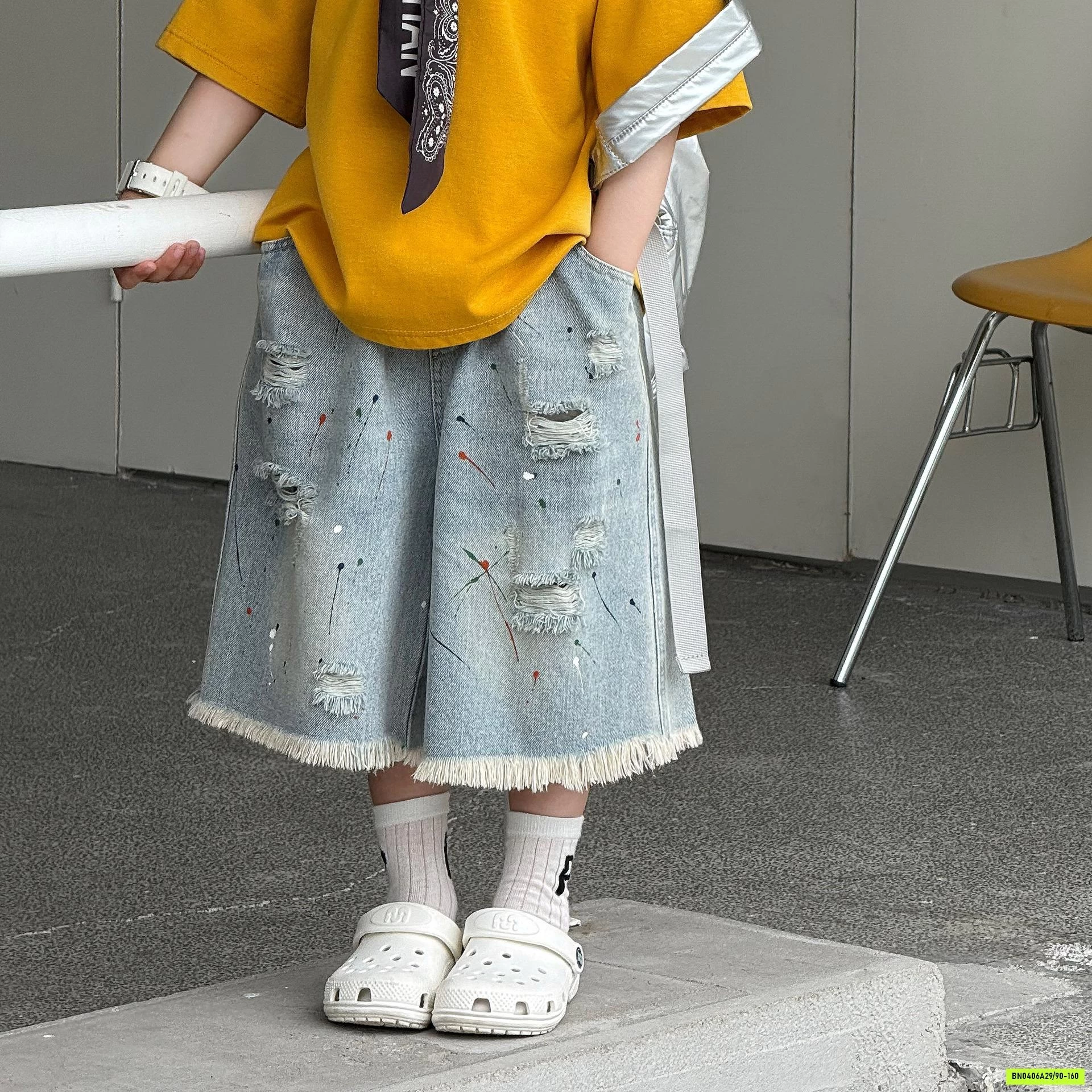 SHORT JEANS TUA GẤU VẨY SƠN FANSHU