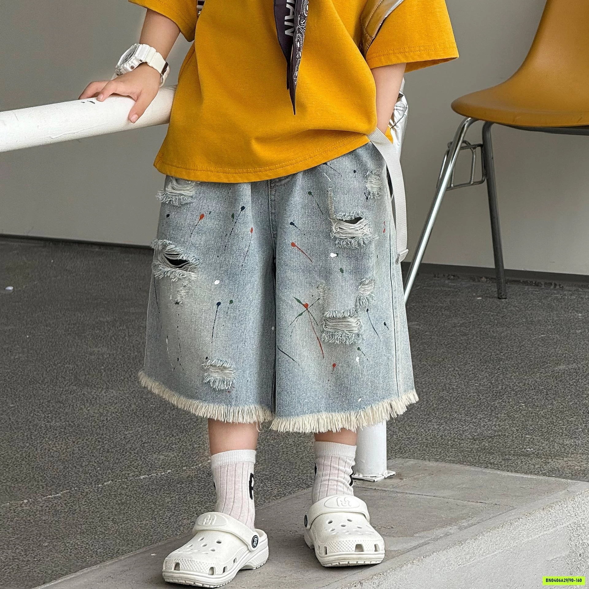 SHORT JEANS TUA GẤU VẨY SƠN FANSHU