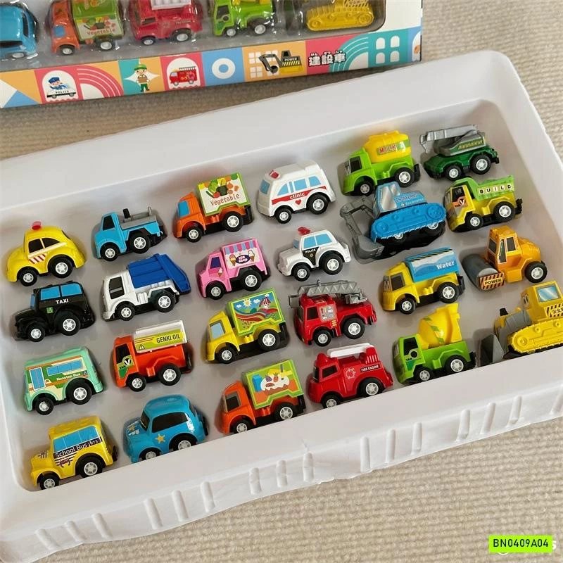 BỘ 24 XE GIAO THÔNG KÈM BẢN ĐỒ CHO BÉ