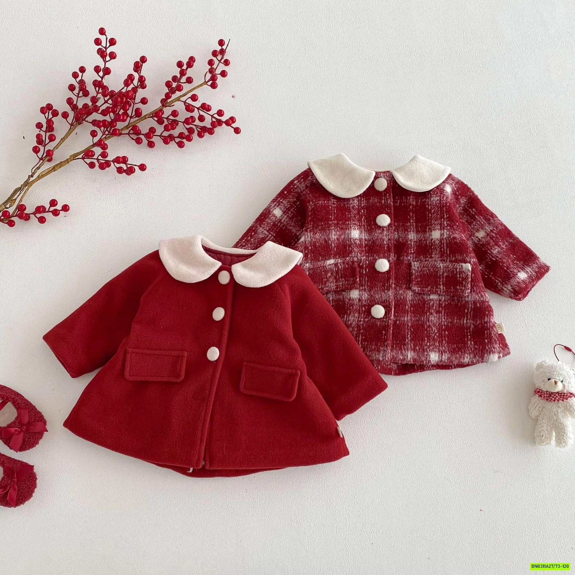 KHOÁC DẠ ĐỎ CỔ SEN