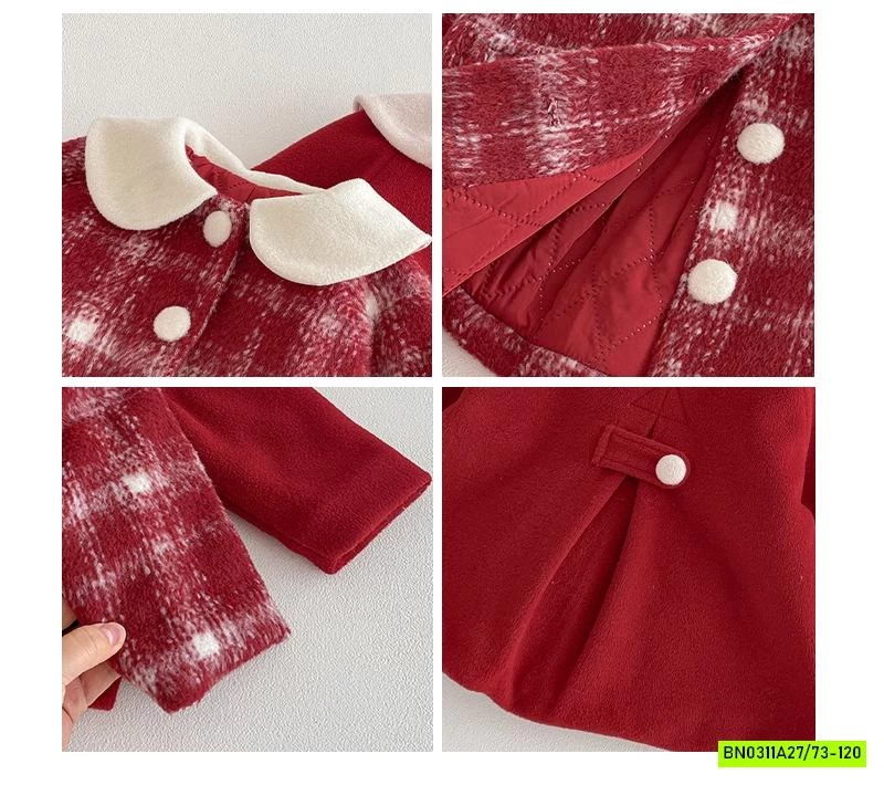 KHOÁC DẠ ĐỎ CỔ SEN