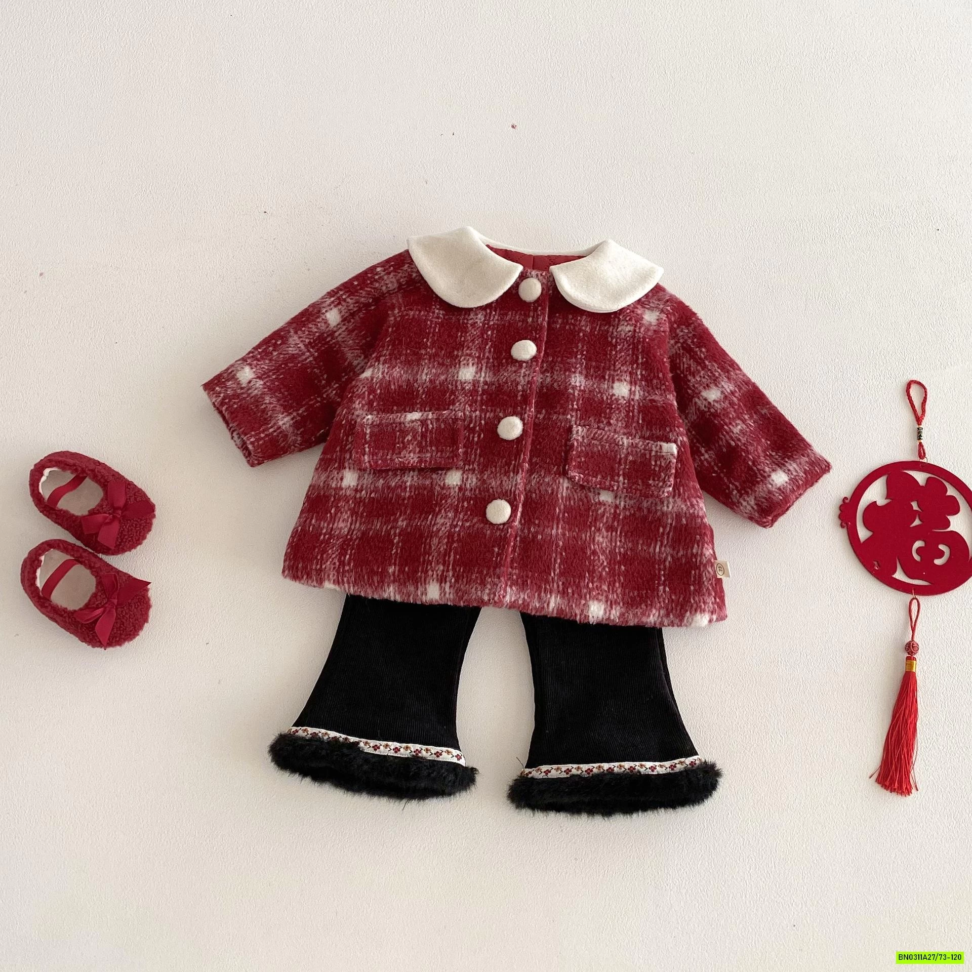 KHOÁC DẠ ĐỎ CỔ SEN