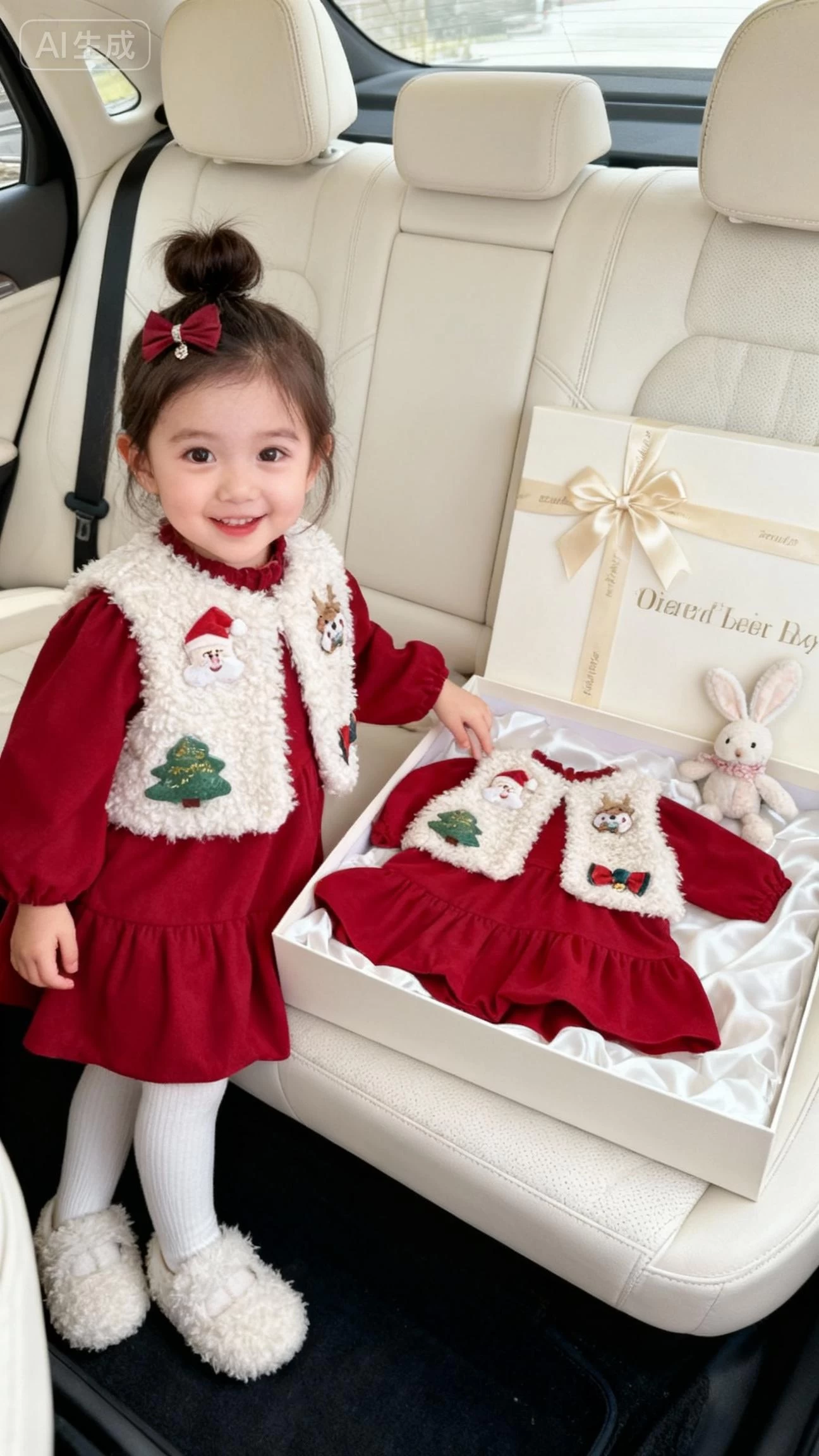 SÉT VÁY/BỘ ĐỎ GIÁNG SINH CHO BÉ