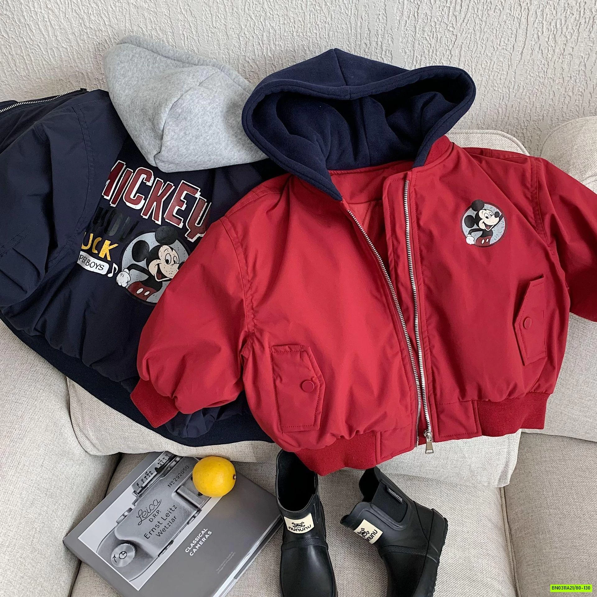 KHOÁC TRẦN TRÁM MICKEY LIỀN MŨ