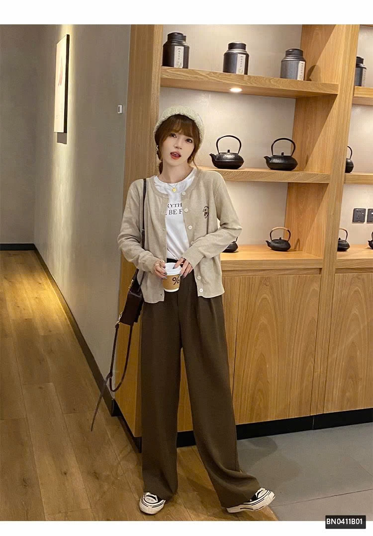 ÁO LEN MỎNG LOGO THÊU GẤU