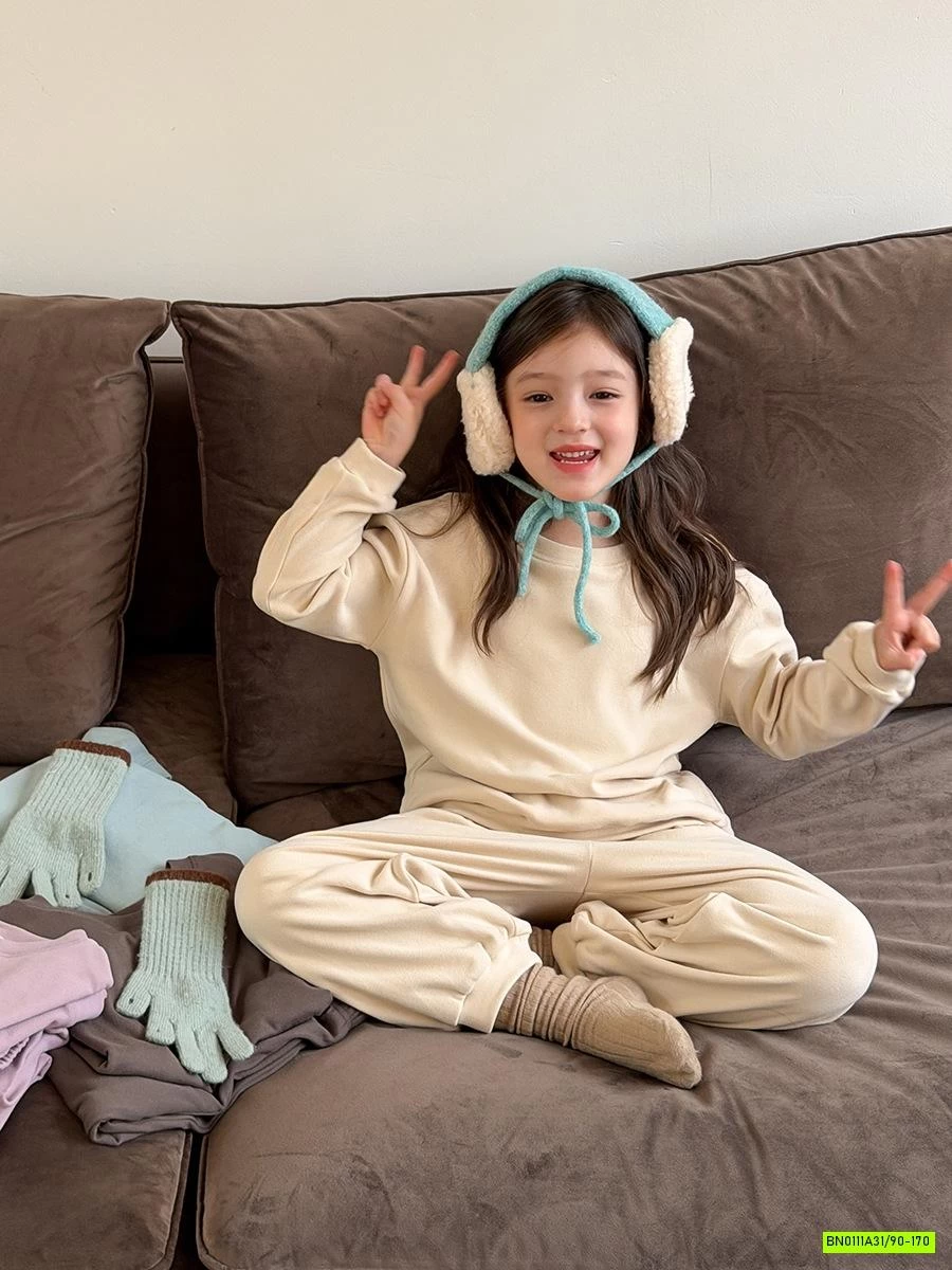 BỘ NỈ TRƠN MÀU 25H034 AMBB