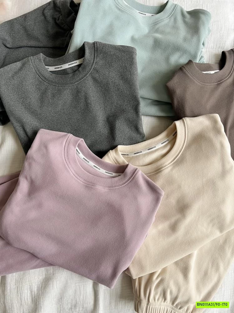 BỘ NỈ TRƠN MÀU 25H034 AMBB