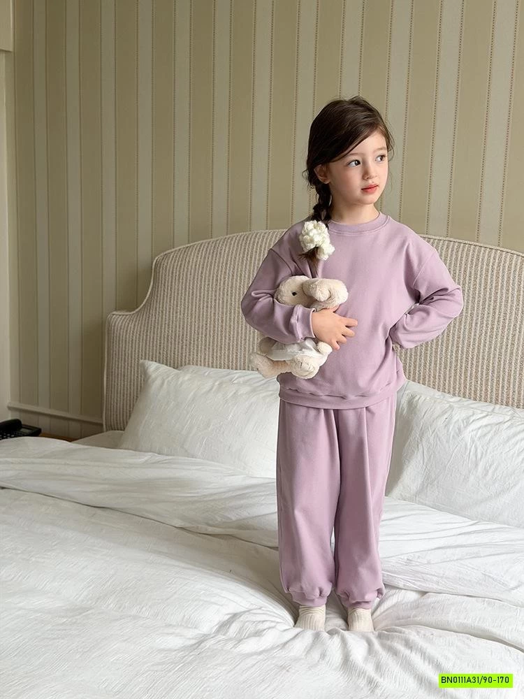 BỘ NỈ TRƠN MÀU 25H034 AMBB