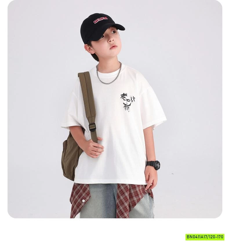 ÁO THUN CỔ TRÒN IN HÌNH LƯNG HHBABY