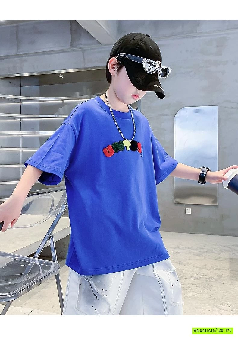 ÁO THUN MÀU THÊU CHỮ HHBABY