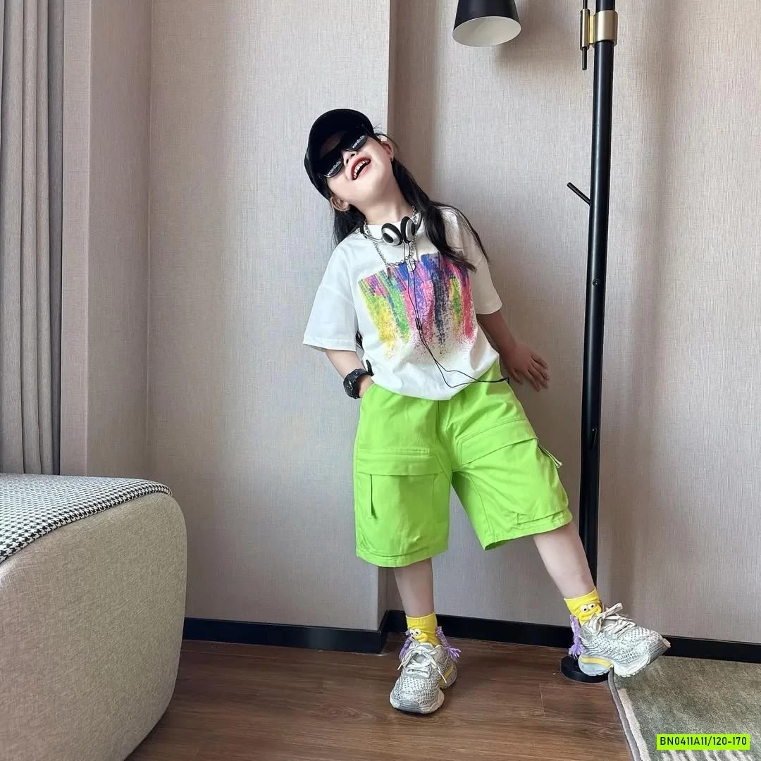 SÉT ÁO CÁ TÍNH MIX SHORT MÀU