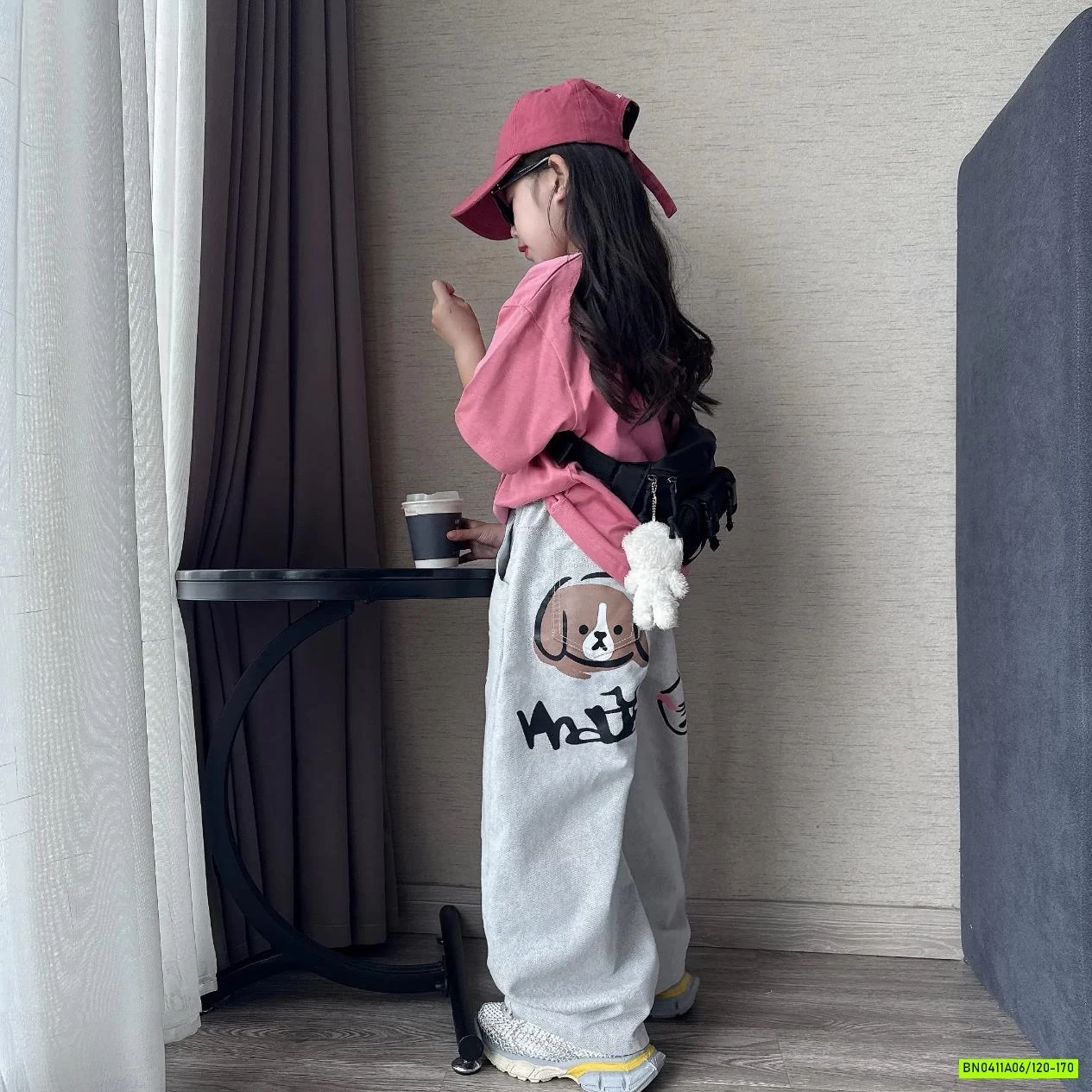 ÁO THUN CỐC NƯỚC MIX JEANS IN GẤU