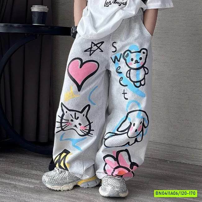 ÁO THUN CỐC NƯỚC MIX JEANS IN GẤU