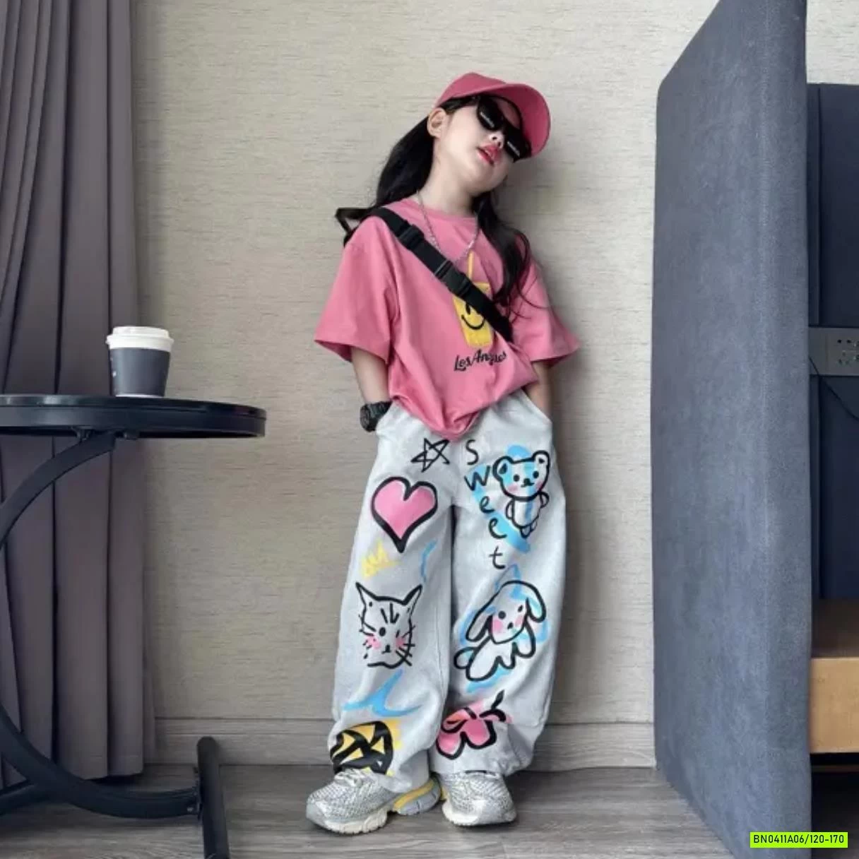 ÁO THUN CỐC NƯỚC MIX JEANS IN GẤU