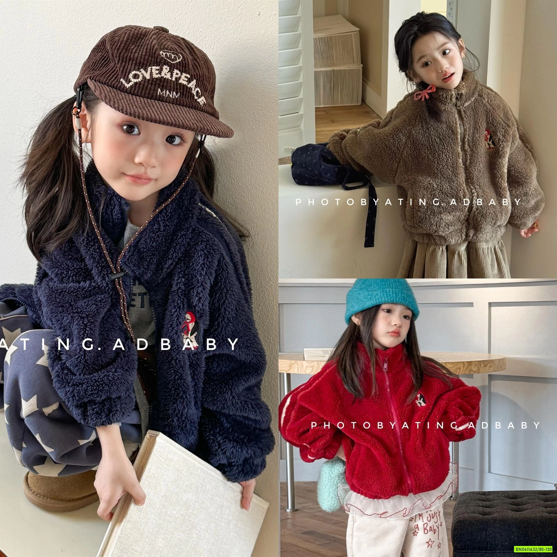 KHOÁC LÔNG THÊU LOGO ADBABY