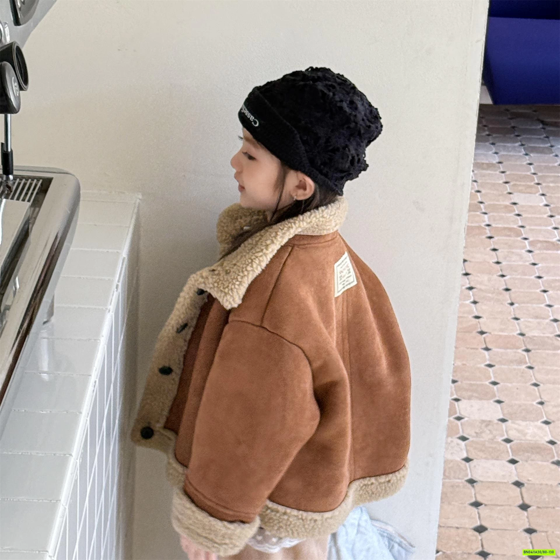 KHOÁC DA LỘN LÓT LÔNG CỪU ADBABY