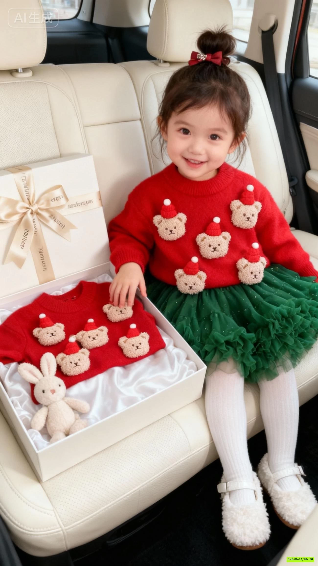 SÉT ÓA LEN GẮN GẤU MIX CV TUTU XANH