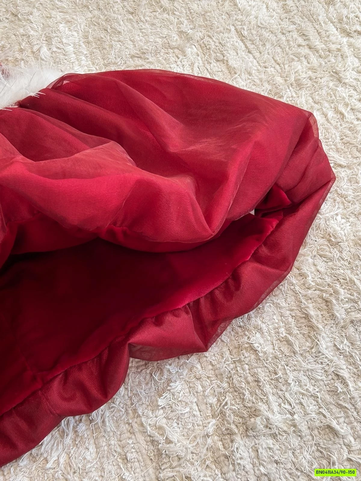 ĐẦM BÍ ĐỎ LÓT NHUNG