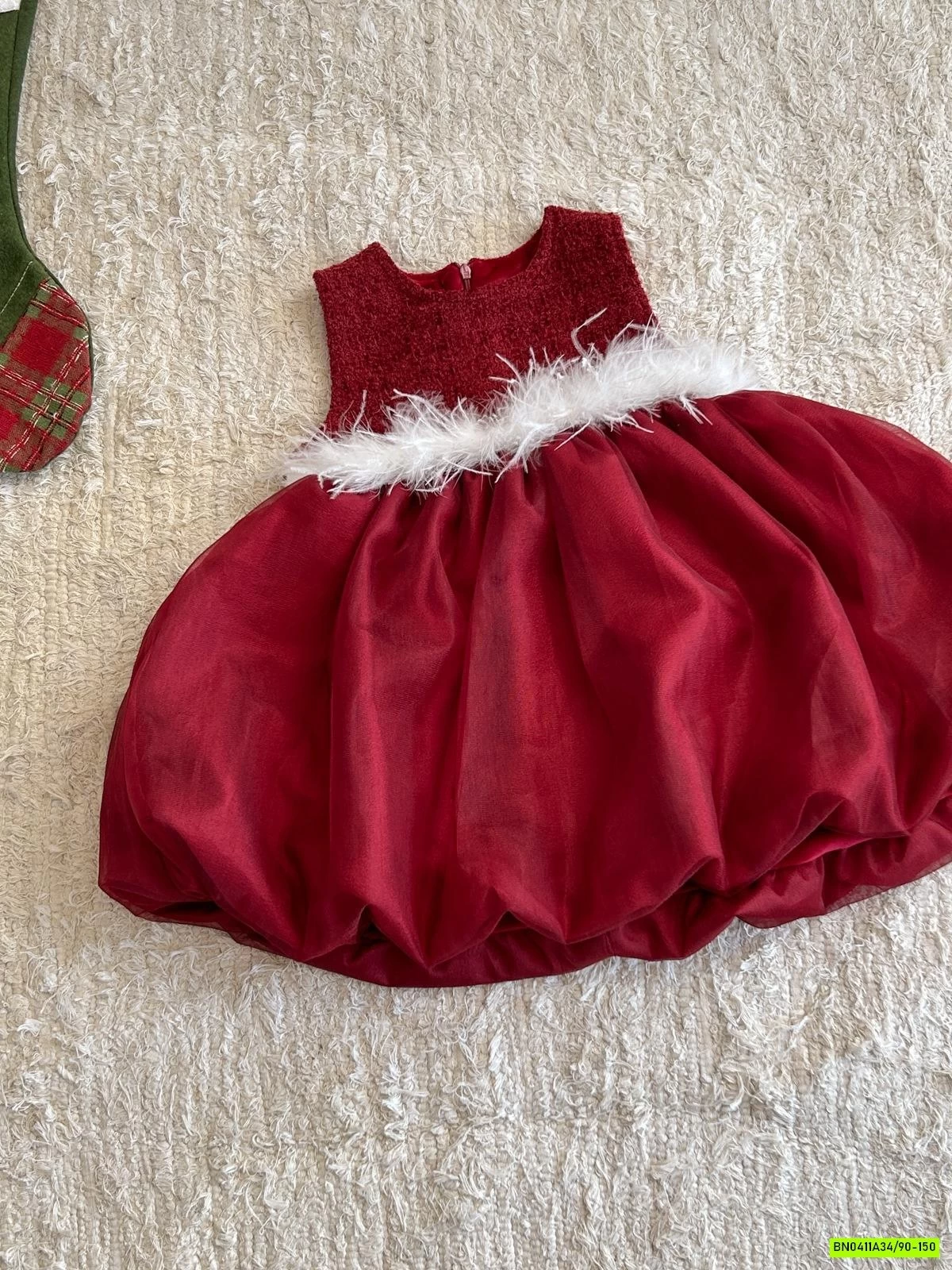 ĐẦM BÍ ĐỎ LÓT NHUNG