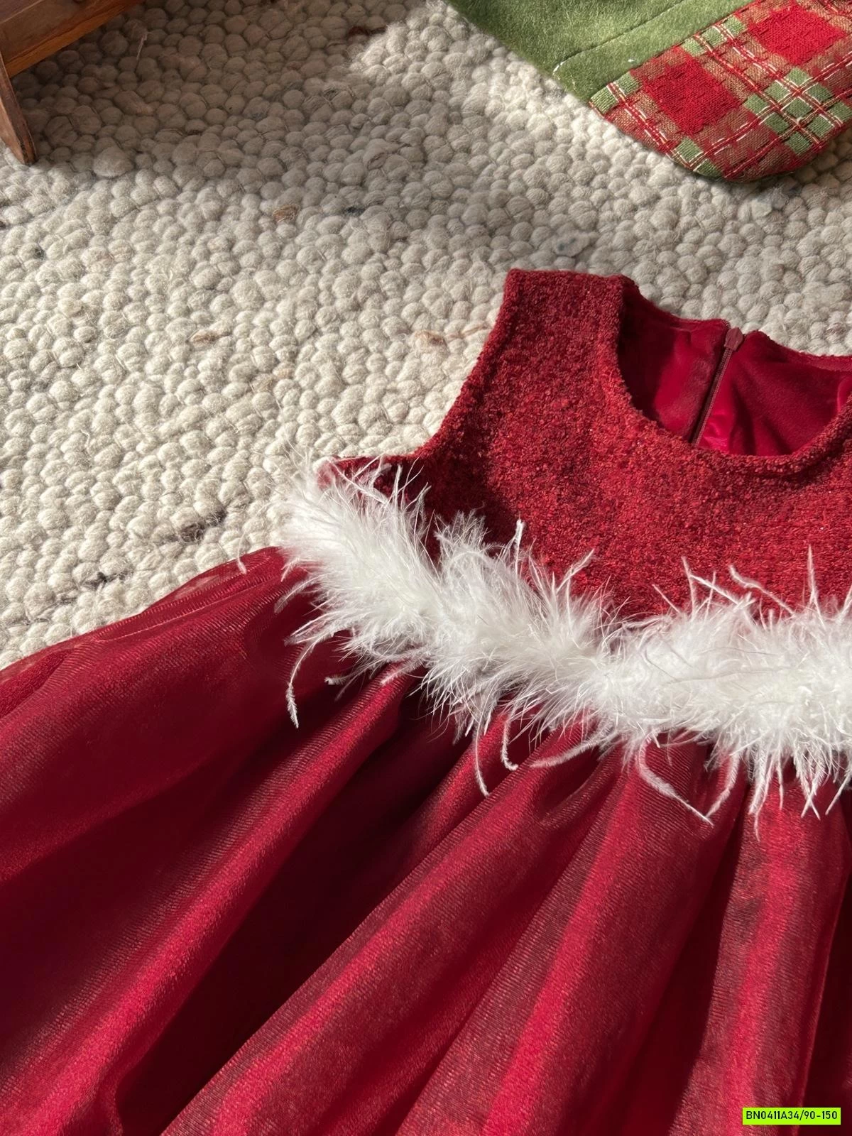 ĐẦM BÍ ĐỎ LÓT NHUNG